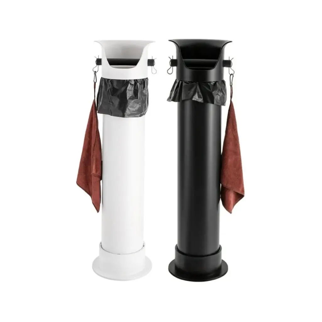 وعاء مخلفات القهوة + منشفة + أكياس مخلفات