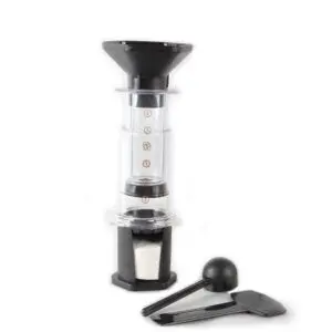 أداة ايروبرس - تحضير القهوة باستخدام الكبس - ابيض شفاف